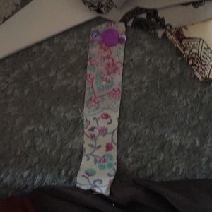 Pretty flower fabric with sequins